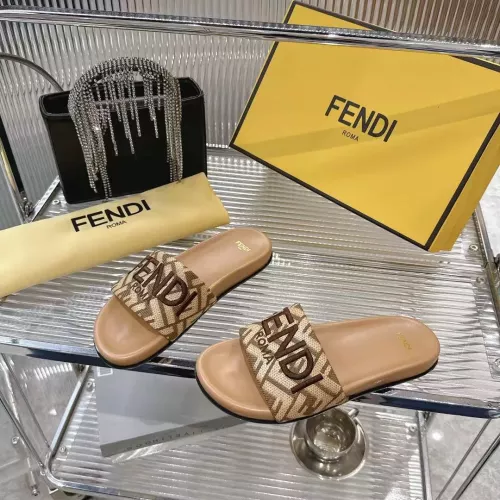 Fendi Slippers For Women #1341581 $80.00 USD, Wholesale Replica Fendi Slippers