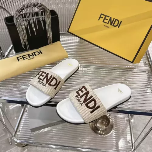 Fendi Slippers For Women #1341583 $80.00 USD, Wholesale Replica Fendi Slippers