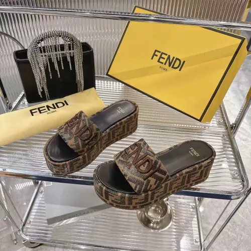 Fendi Slippers For Women #1341587 $85.00 USD, Wholesale Replica Fendi Slippers