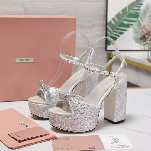 MIU MIU Sandal For Women #1341673 $122.00 USD, Wholesale Replica MIU MIU Sandal