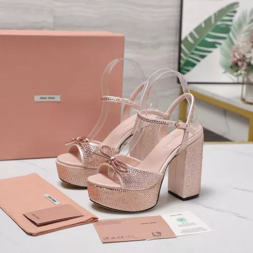 MIU MIU Sandal For Women #1341676 $122.00 USD, Wholesale Replica MIU MIU Sandal