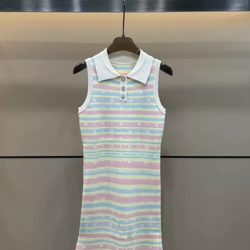 MIU MIU Dresses Sleeveless For Women #1342002 $68.00 USD, Wholesale Replica MIU MIU Dresses