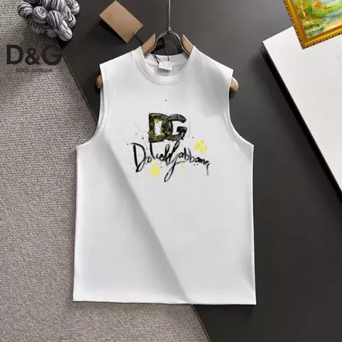 Dolce &amp; Gabbana D&amp;G T-Shirts Sleeveless For Unisex #1342004 $25.00 USD, Wholesale Replica Dolce &amp; Gabbana D&amp;G T-Shirts