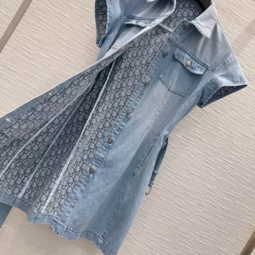 Replica Christian Dior Dresses Short Sleeved For Women #1342014 $88.00 USD for Wholesale