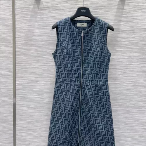 Fendi Dresses Sleeveless For Women #1342031 $98.00 USD, Wholesale Replica Fendi Dresses