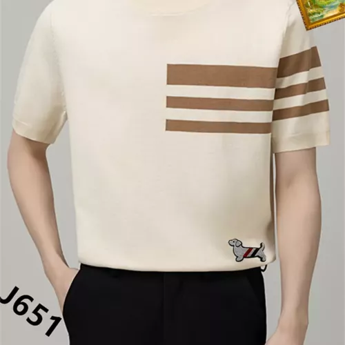 Thom Browne TB T-Shirts Short Sleeved For Men #1342032 $42.00 USD, Wholesale Replica Thom Browne TB T-Shirts