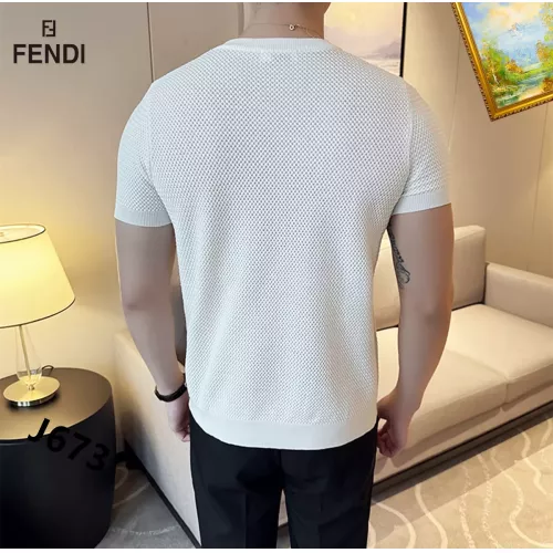 Replica Fendi T-Shirts Short Sleeved For Men #1342043 $42.00 USD for Wholesale