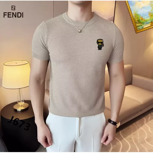 Fendi T-Shirts Short Sleeved For Men #1342044 $42.00 USD, Wholesale Replica Fendi T-Shirts
