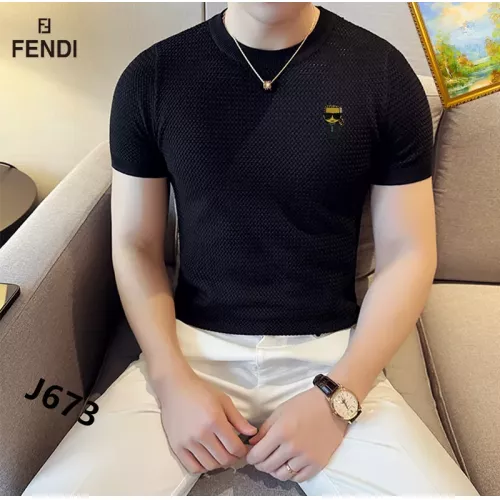 Fendi T-Shirts Short Sleeved For Men #1342045 $42.00 USD, Wholesale Replica Fendi T-Shirts