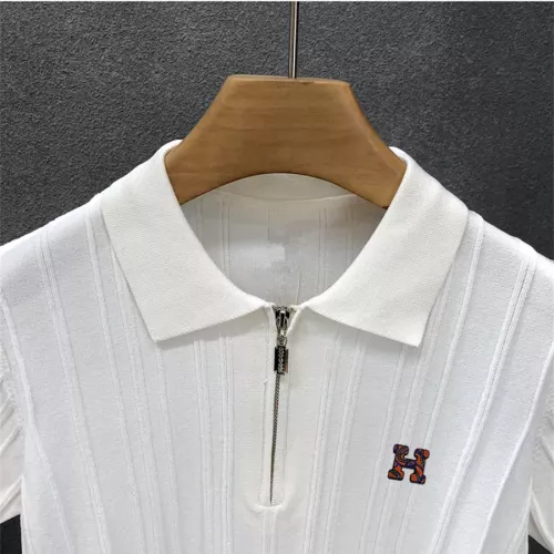Replica Hermes T-Shirts Short Sleeved For Men #1342068 $42.00 USD for Wholesale
