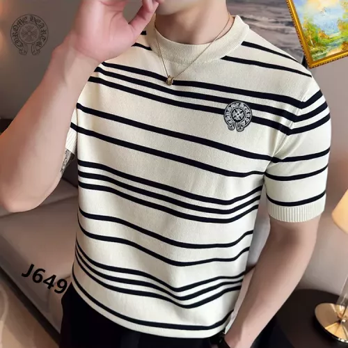 Replica Chrome Hearts T-Shirts Short Sleeved For Men #1342086 $42.00 USD for Wholesale