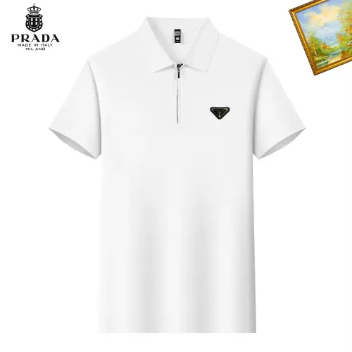 Prada T-Shirts Short Sleeved For Men #1342227 $34.00 USD, Wholesale Replica Prada T-Shirts