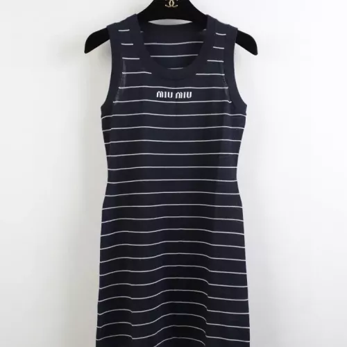 MIU MIU Dresses Sleeveless For Women #1342273 $98.00 USD, Wholesale Replica MIU MIU Dresses