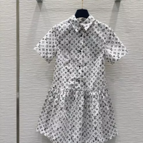 Louis Vuitton LV Dresses Short Sleeved For Women #1342276 $118.00 USD, Wholesale Replica Louis Vuitton LV Dresses