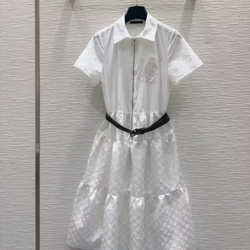 Louis Vuitton LV Dresses Short Sleeved For Women #1342287 $150.00 USD, Wholesale Replica Louis Vuitton LV Dresses
