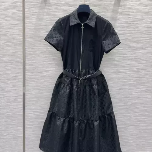 Louis Vuitton LV Dresses Short Sleeved For Women #1342288 $150.00 USD, Wholesale Replica Louis Vuitton LV Dresses