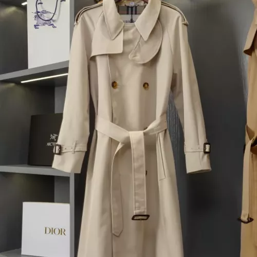 Burberry Trench Coat Long Sleeved For Women #1342307 $210.00 USD, Wholesale Replica Burberry Trench Coat