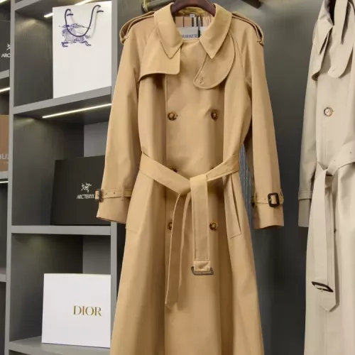 Burberry Trench Coat Long Sleeved For Women #1342308 $210.00 USD, Wholesale Replica Burberry Trench Coat