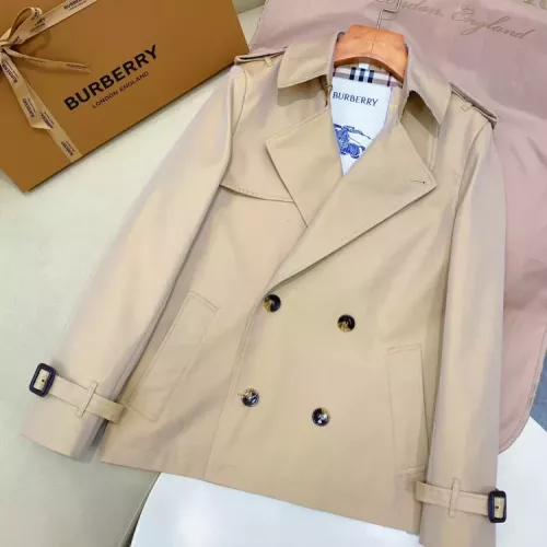 Replica Burberry Trench Coat Long Sleeved For Women #1342316 $172.00 USD for Wholesale