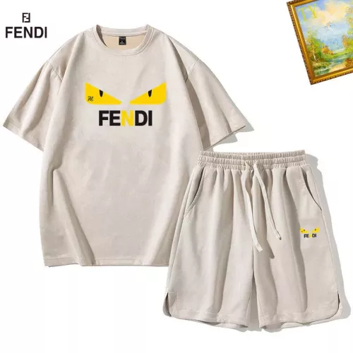 Fendi Tracksuits Short Sleeved For Men #1342385 $48.00 USD, Wholesale Replica Fendi Tracksuits