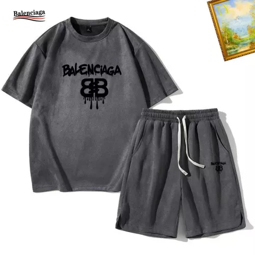 Balenciaga Fashion Tracksuits Short Sleeved For Men #1342389 $48.00 USD, Wholesale Replica Balenciaga Fashion Tracksuits