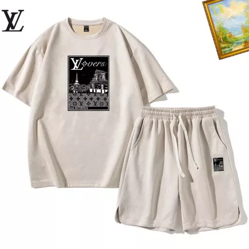Louis Vuitton LV Tracksuits Short Sleeved For Men #1342391 $48.00 USD, Wholesale Replica Louis Vuitton LV Tracksuits