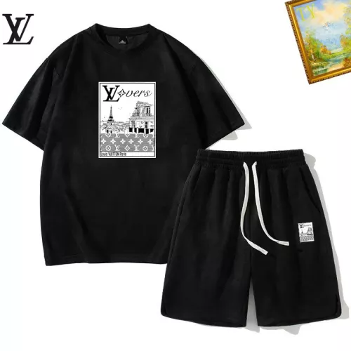 Louis Vuitton LV Tracksuits Short Sleeved For Men #1342393 $48.00 USD, Wholesale Replica Louis Vuitton LV Tracksuits
