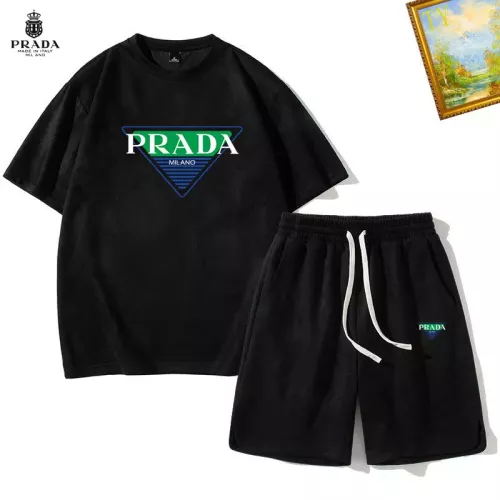 Prada Tracksuits Short Sleeved For Men #1342398 $48.00 USD, Wholesale Replica Prada Tracksuits