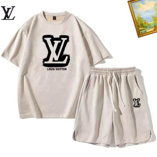 Louis Vuitton LV Tracksuits Short Sleeved For Men #1342417 $48.00 USD, Wholesale Replica Louis Vuitton LV Tracksuits