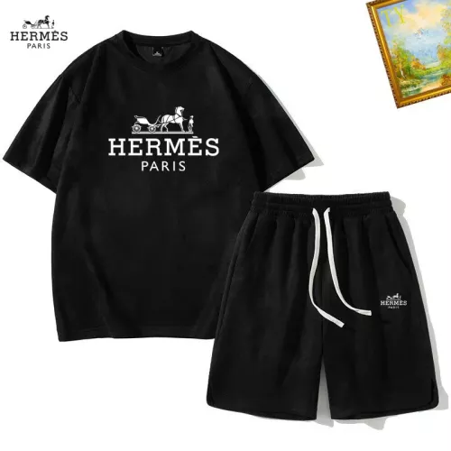 Hermes Tracksuits Short Sleeved For Men #1342436 $48.00 USD, Wholesale Replica Hermes Tracksuits