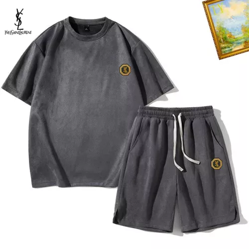 Yves Saint Laurent YSL Tracksuits Short Sleeved For Men #1342466 $48.00 USD, Wholesale Replica Yves Saint Laurent YSL Tracksuits