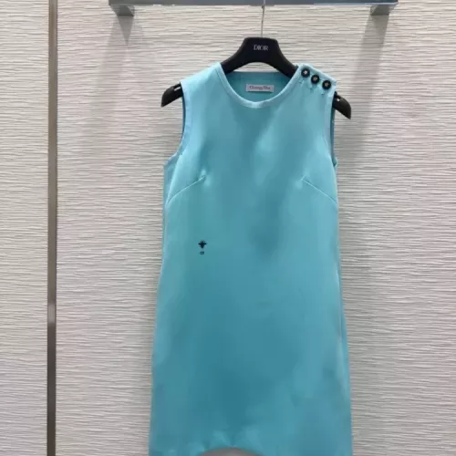 Christian Dior Dresses Sleeveless For Women #1342497 $122.00 USD, Wholesale Replica Christian Dior Dresses