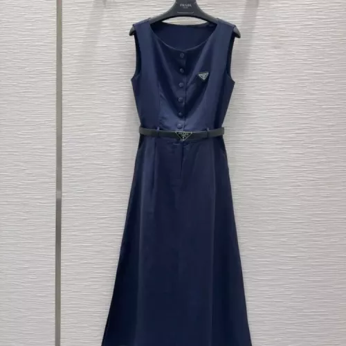 Prada Dresses Sleeveless For Women #1342503 $140.00 USD, Wholesale Replica Prada Dresses