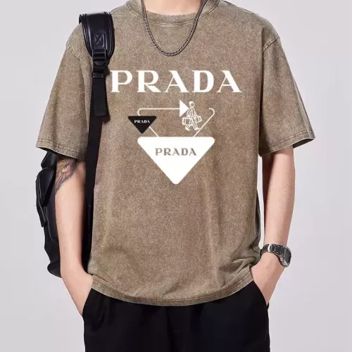 Prada T-Shirts Short Sleeved For Men #1342652 $45.00 USD, Wholesale Replica Prada T-Shirts