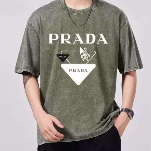 Prada T-Shirts Short Sleeved For Men #1342654 $45.00 USD, Wholesale Replica Prada T-Shirts