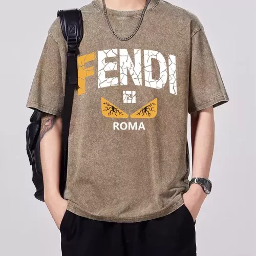 Fendi T-Shirts Short Sleeved For Men #1342670 $45.00 USD, Wholesale Replica Fendi T-Shirts