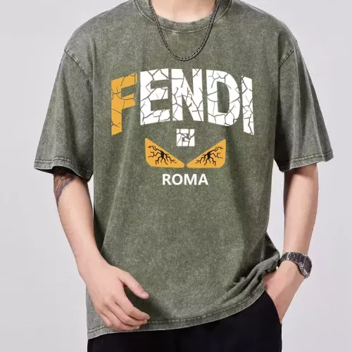Fendi T-Shirts Short Sleeved For Men #1342671 $45.00 USD, Wholesale Replica Fendi T-Shirts