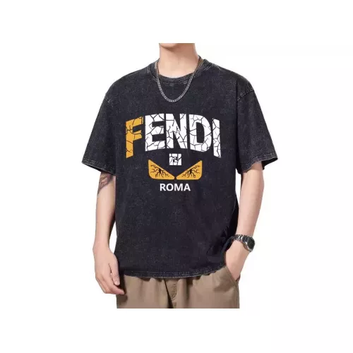 Fendi T-Shirts Short Sleeved For Men #1342673 $45.00 USD, Wholesale Replica Fendi T-Shirts