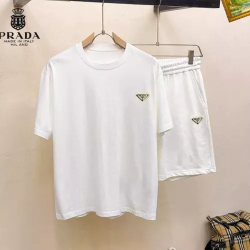 Prada Tracksuits Short Sleeved For Men #1343117 $48.00 USD, Wholesale Replica Prada Tracksuits