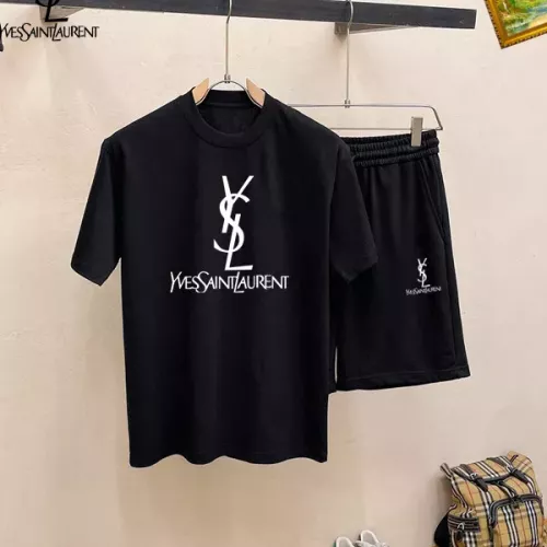 Yves Saint Laurent YSL Tracksuits Short Sleeved For Men #1343122 $48.00 USD, Wholesale Replica Yves Saint Laurent YSL Tracksuits