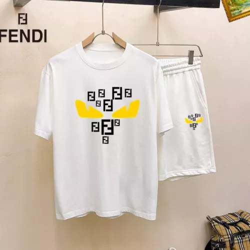 Fendi Tracksuits Short Sleeved For Men #1343138 $48.00 USD, Wholesale Replica Fendi Tracksuits