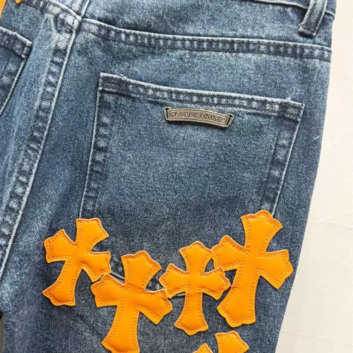 Replica Chrome Hearts Jeans For Men #1343542 $60.00 USD for Wholesale