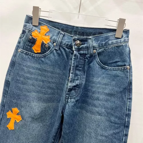 Replica Chrome Hearts Jeans For Men #1343542 $60.00 USD for Wholesale