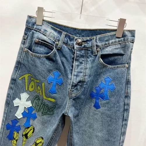 Replica Chrome Hearts Jeans For Men #1343543 $60.00 USD for Wholesale
