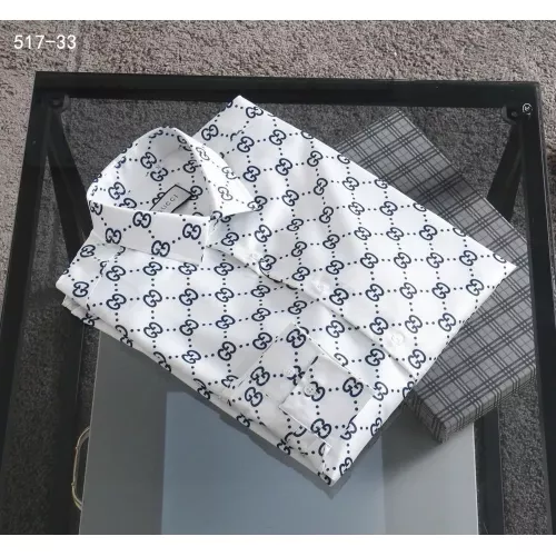 Replica Gucci Shirts Long Sleeved For Men #1343576 $52.00 USD for Wholesale