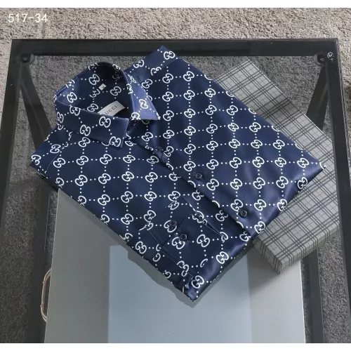 Replica Gucci Shirts Long Sleeved For Men #1343577 $52.00 USD for Wholesale