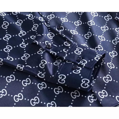 Replica Gucci Shirts Long Sleeved For Men #1343577 $52.00 USD for Wholesale