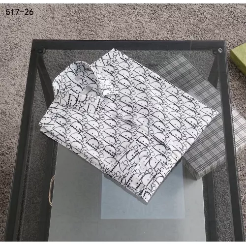 Replica Christian Dior Shirts Long Sleeved For Men #1343579 $52.00 USD for Wholesale