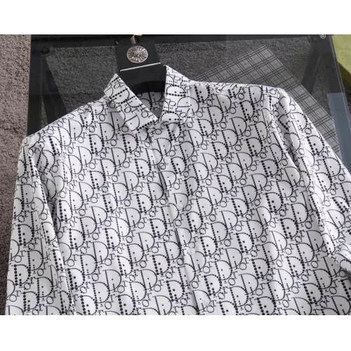 Replica Christian Dior Shirts Long Sleeved For Men #1343579 $52.00 USD for Wholesale