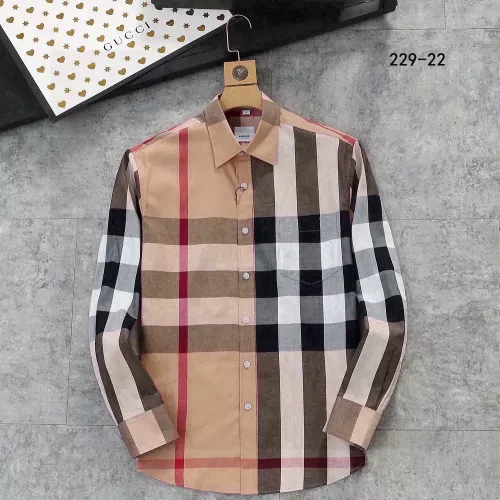 Burberry Shirts Long Sleeved For Men #1343594 $52.00 USD, Wholesale Replica Burberry Shirts